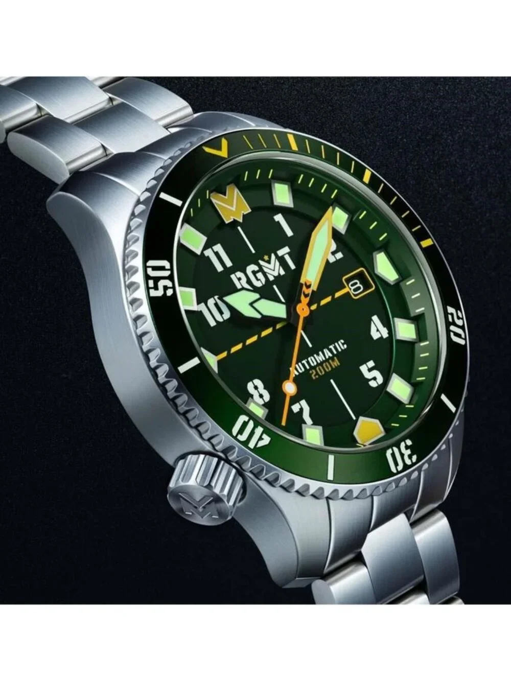 NWT Rgmt Recon Diver Automatic Green Dial Men's Watch